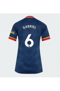 Arsenal Gabriel Magalhaes #6 Jalkapallovaatteet Naisten Vieraspaita 2026-27 Lyhythihainen